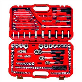 120 peças 1/4'' e 3/8 e 1/2 Dr. Soquete Conjunto de Chaves