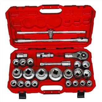 Conjunto de chave de soquete Dr. 26 peças 3/4'' e 1''