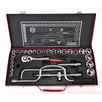 Conjunto de chave de soquete Dr. 32 peças 1/2'' modelo D