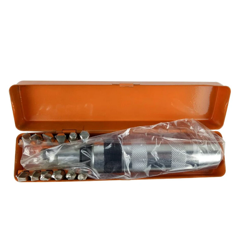 Conjunto de 13 peças de chave de fenda de cabeça de lote de impacto caixa de ferro cromo vanádio aço