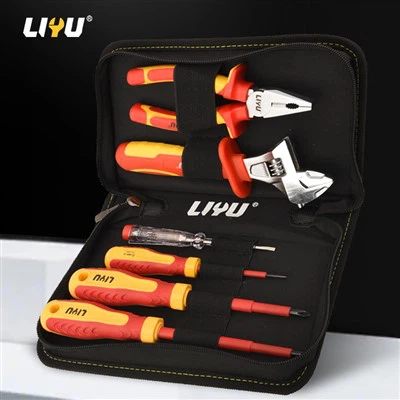 Conjunto de ferramentas de isolamento 1000V de alta-tensão Conjunto de chave aberta, alicate, chave de fenda, conjunto de 6 peças